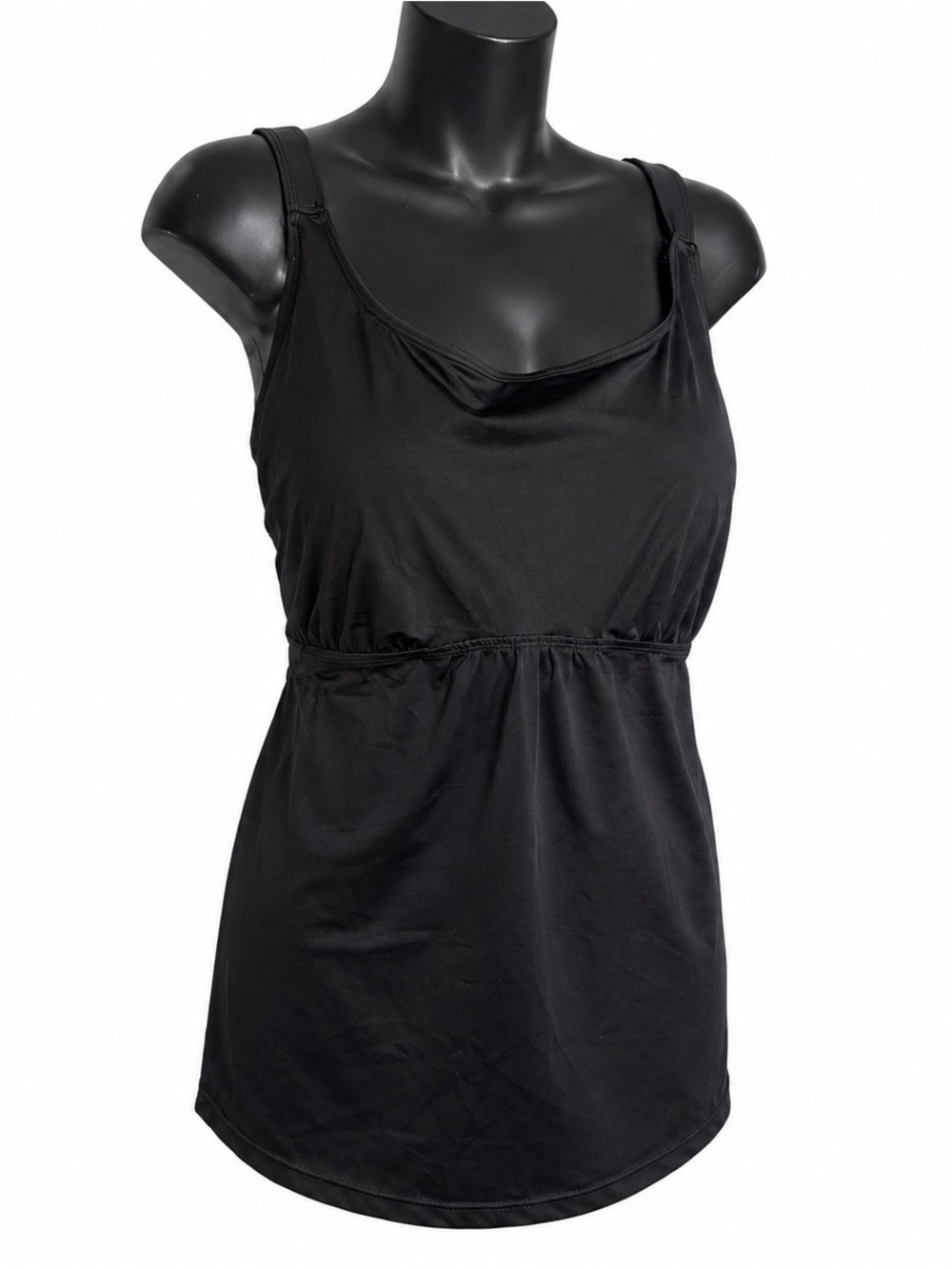 Swimsuits for All Lightweight Scoop Neck Blouson Tankini Top 20 - Picture 2 of 8